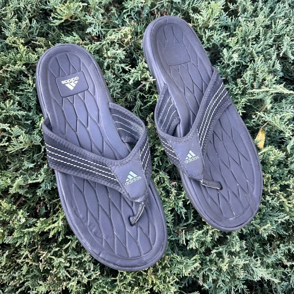 Adidas Raggmo Thong SC Men's Flip Flop Sandals‎ Size 9 Black